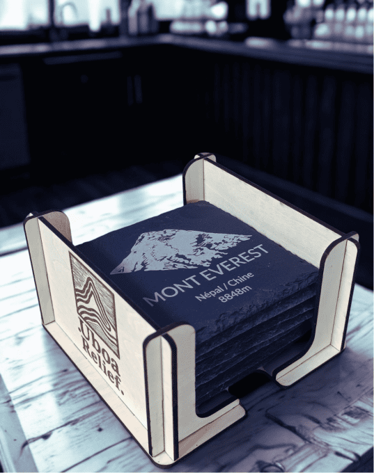 Dessous de verre ardoise 7 Summits