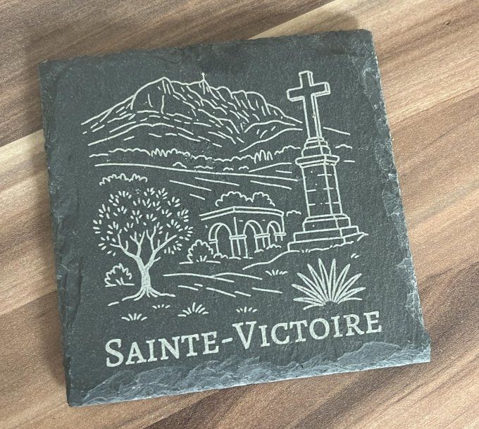 Dessous de verre ardoise personnalisés